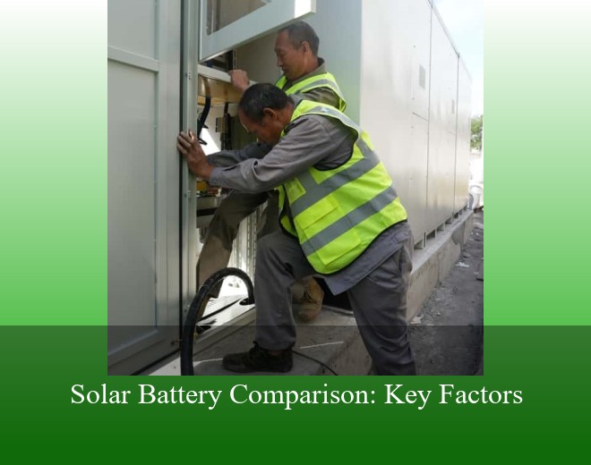 Solar Battery Comparison: Key Factors